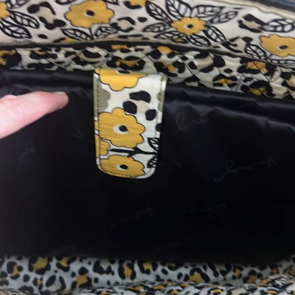 Vera Bradley Go Wild Over Multi-Color Quilted Retired Pattern Laptop Tote Bag - Picture 11 of 11